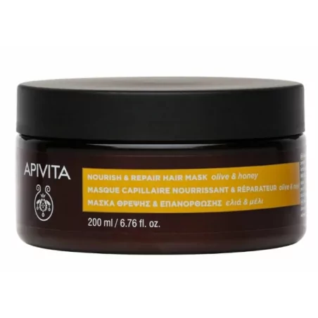 Apivita Masque Nourrissant & Réparateur Olive & Miel – 200 ml