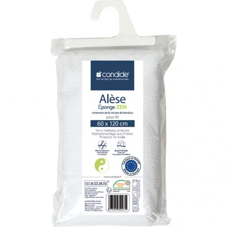 Candide Alèse Éponge Blanc – 70×140 cm