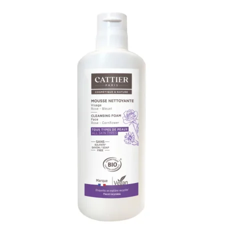 CATTIER – Mousse Nettoyante Visage Nuage Céleste 150 ml
