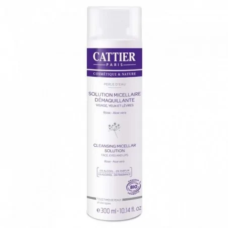 CATTIER – Solution Micellaire Démaquillante Perle d’Eau 300 ml