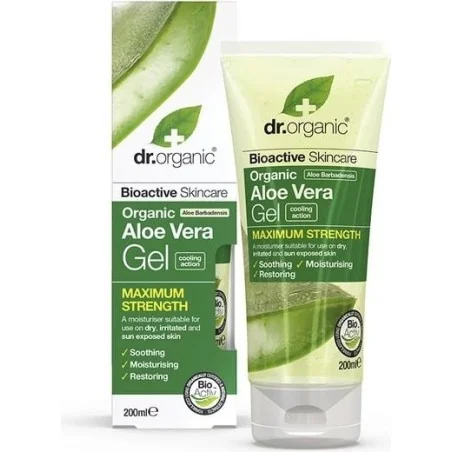 DR. ORGANIC – Gel Aloe Vera, Arbre à Thé et 3 Huiles 200ml