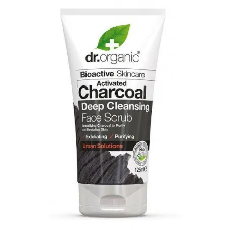 DR. ORGANIC Gommage Visage au Charbon – 125 ml