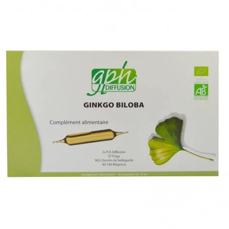 GPH DIFFUSION GINKGO BILOBA BIO 20amp x 15ml