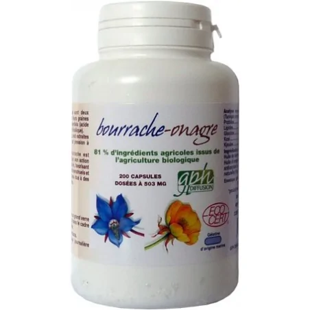 GPH DIFFUSION ONAGRE BOURRACHE Bio 200 capsules