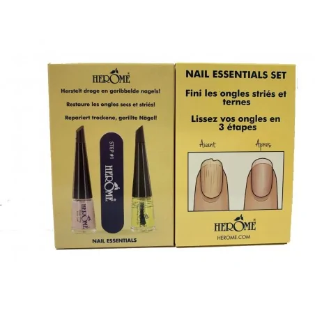 HERÔME Nail Essentials Kit – Ongles secs & striés