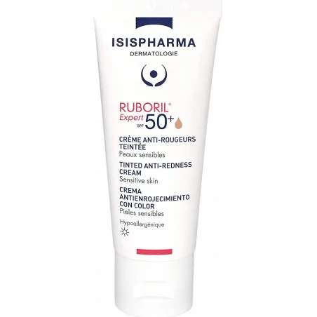 ISIS Pharma Ruboril Expert SPF 50+ – Crème Teintée Anti-Rougeurs – 40 ml