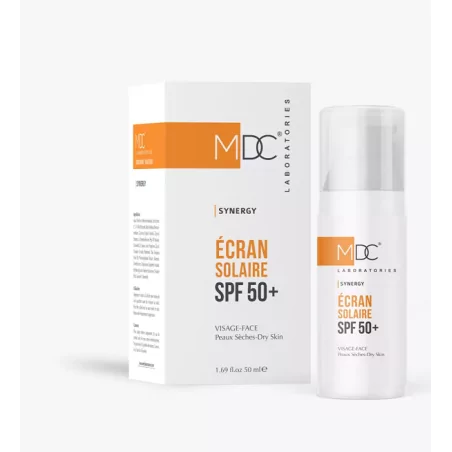 MDC Synergie Écran Solaire SPF 50+ – Peau Sèche – 50 ml