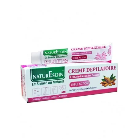 NaturEsoin – Crème Dépilatoire à l’Huile d’Amandes Douces – 50ml