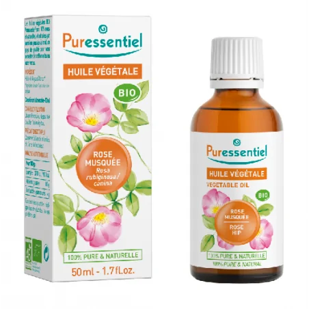PURESSENTIEL – Huile Végétale de Rose Musquée Bio 50ml