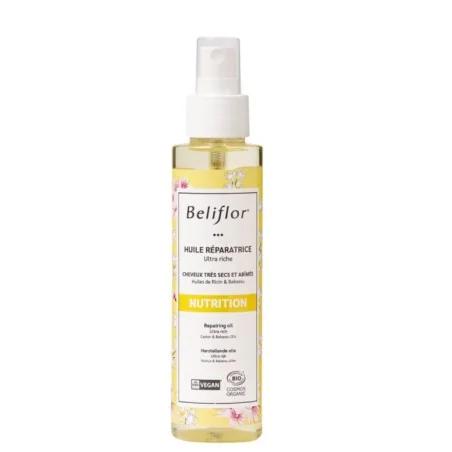 Beliflor Huile Sèche Nutritive Cheveux Secs – 125 ml