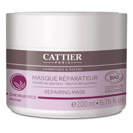 Cattier Masque Réparateur Cheveux Secs – 200 ml