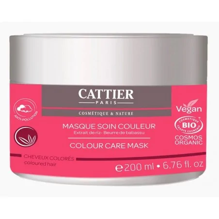 Cattier Masque Soin Couleur Bio – Cheveux Colorés – 200 ml