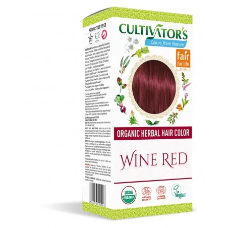 Cultivators Organic Herbal Hair Color – Wine Red