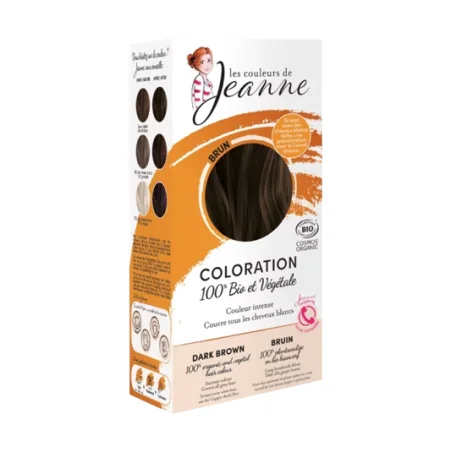 Les Couleurs de Jeanne Coloration Brun 100% Végétale – 2 x 50 g