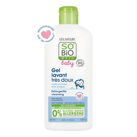 So’Bio Baby Gel Lavant Très Doux 250 ml